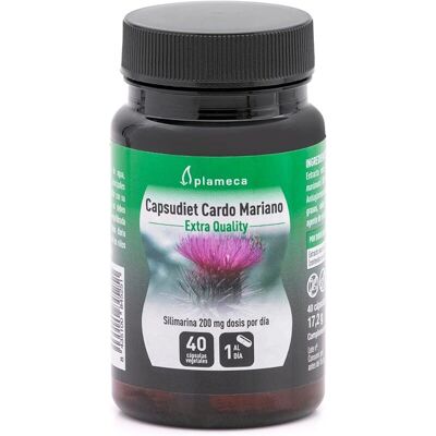 Plameca Cardo Mariano - Suplemento para o fígado - 40 Cápsulas vegetais Plameca Cardo Mariano - Suplemento para o fígado - 40 Cápsulas vegetais