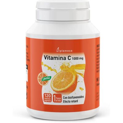 Plameca Pure Vitamin C 1000 Mg 120 Vegetable Capsules - Vitamin C supplement with Bioflavonoids Plameca Pure Vitamin C 1000 Mg 120 Vegetable Capsules - Vitamin C supplement with Bioflavonoids