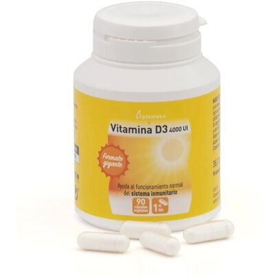 Plameca Vitamin D3 4000 IU - Supports immune health, 90 capsules Plameca Vitamin D3 4000 IU - Supports immune health, 90 capsules