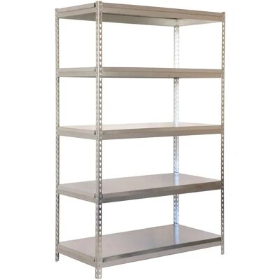 Simonrack Rayonnage Métallique Charge Moyenne - 5 Étagères - Galvanisé - 2000x1200x600 mm - Stockage Industriel Simonrack Rayonnage Métallique Charge Moyenne - 5 Étagères - Galvanisé - 2000x1200x600 mm - Stockage Industriel