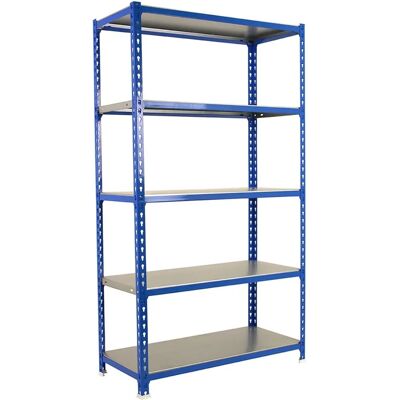 SimonRack - Metallshelf 1800x800x400mm - Blå-Galva - 180kg SimonRack - Metallshelf 1800x800x400mm - Blå-Galva - 180kg