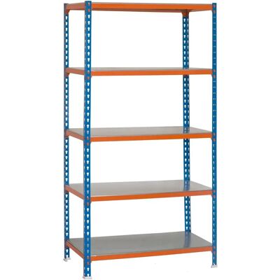 Soppalco in metallo Simonrack 5 ripiani Blu/Arancio/Galvanizzato Soppalco in metallo Simonrack 5 ripiani Blu/Arancio/Galvanizzato