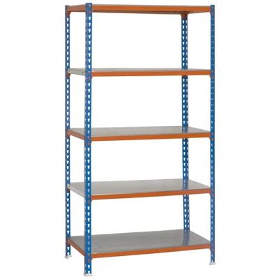 Étagère métallique Simonrack Superplus - Résistante, Orange, Bleu, Argent - Publicité Étagère métallique Simonrack Superplus - Résistante, Orange, Bleu, Argent - Publicité