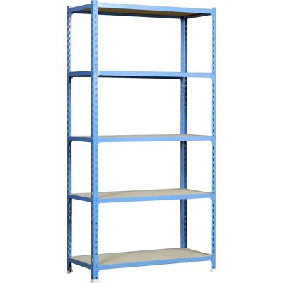 Estantería metálica Simonrack - 5 estantes Azul/Madera - 2000x1100x500mm - Resistente y Duradera Estantería metálica Simonrack - 5 estantes Azul/Madera - 2000x1100x500mm - Resistente y Duradera
