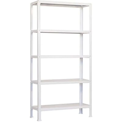Étagère Simonrack - 5 Tablettes - Blanc - Rangement domestique - Publicité Étagère Simonrack - 5 Tablettes - Blanc - Rangement domestique - Publicité