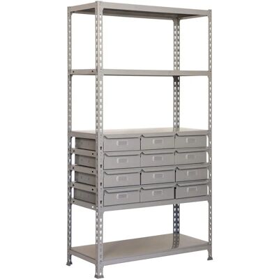 Étagère métallique Simonrack - 5 étagères - Gris - 1800x900x400 mm Étagère métallique Simonrack - 5 étagères - Gris - 1800x900x400 mm