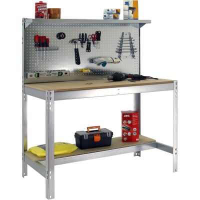 Banco de trabajo Simonrack Galva/Madera - 3 niveles 900kg - 1440x900x600mm Banco de trabajo Simonrack Galva/Madera - 3 niveles 900kg - 1440x900x600mm