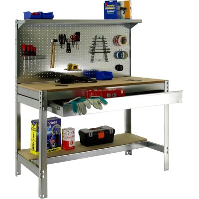 Établi Simonrack BT3 Galva/Bois - Construction robuste en acier et MDF - Publicité Établi Simonrack BT3 Galva/Bois - Construction robuste en acier et MDF - Publicité