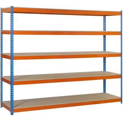 Estantería Simonrack Ecoforte - 5 estantes - Azul/Naranja - 1800x600x2000mm Estantería Simonrack Ecoforte - 5 estantes - Azul/Naranja - 1800x600x2000mm