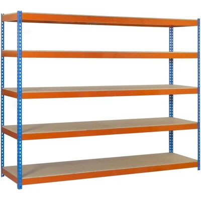 Simonrack Simonforte Rayonnage Lourds - Bleu/Orange - 180x45x200cm - Publicité Simonrack Simonforte Rayonnage Lourds - Bleu/Orange - 180x45x200cm - Publicité