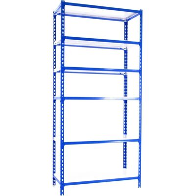 Scaffale resistente Simonrack - Blu e Bianco 110x30x250cm Scaffale resistente Simonrack - Blu e Bianco 110x30x250cm