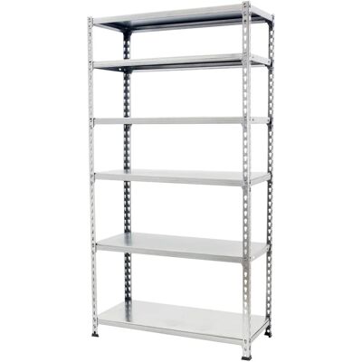 Scaffale in metallo Simon Rack - 6 ripiani regolabili - 180kg capacità - Fissaggio a parete Scaffale in metallo Simon Rack - 6 ripiani regolabili - 180kg capacità - Fissaggio a parete