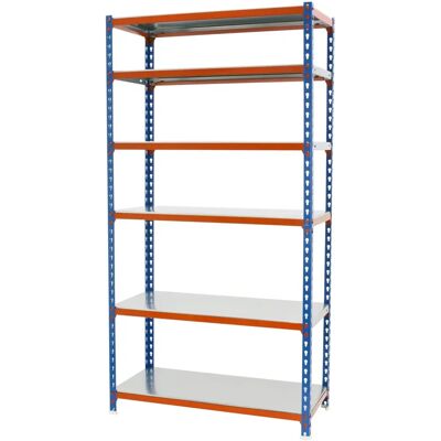 Estantería metálica SimonRack 6/500 Azul/Naranja/Galva - Almacenaje Estantería metálica SimonRack 6/500 Azul/Naranja/Galva - Almacenaje