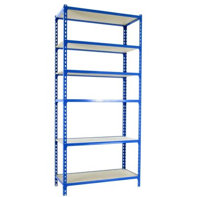 Simonrack Maderclick Plus 6/400 Blu / Legno - Scaffale Simonrack Maderclick Plus 6/400 Blu / Legno - Scaffale