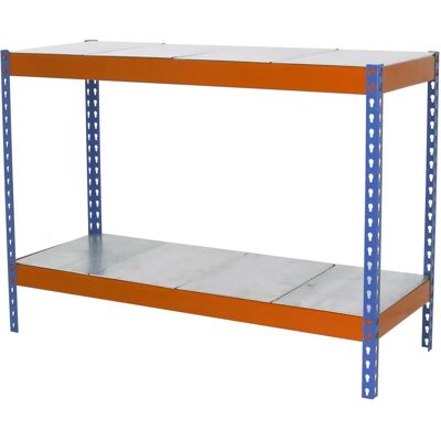 SimonRack Estantería de Acero 1204-2 Azul/Naranja - Estantería SimonRack Estantería de Acero 1204-2 Azul/Naranja - Estantería