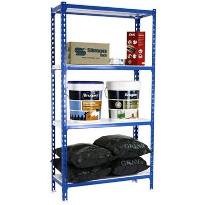 Étagère métallique Simonrack - 4/400 1500 Bleu/Blanc Étagère métallique Simonrack - 4/400 1500 Bleu/Blanc