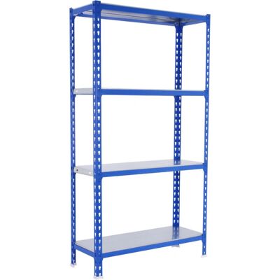 SimonRack Estantería metálica sin tornillos - 4/500 1500 Azul/galva - Estante SimonRack Estantería metálica sin tornillos - 4/500 1500 Azul/galva - Estante