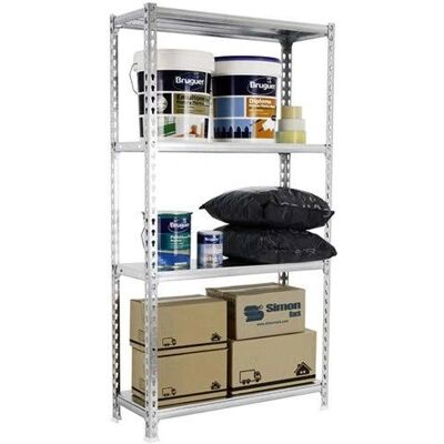 Estantería metálica SimonRack - 4 estantes - Galva - 1500x1100x500 mm Estantería metálica SimonRack - 4 estantes - Galva - 1500x1100x500 mm