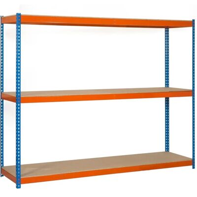 Simon Rack 1507-3 Stahlregal - Blau/Orange/Sperrholz - 1800kg Simon Rack 1507-3 Stahlregal - Blau/Orange/Sperrholz - 1800kg