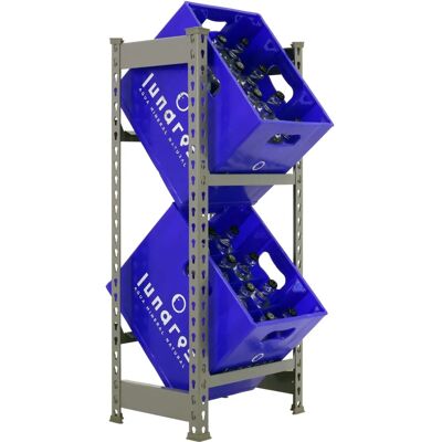 Simonrack Opslagrek - 2 Niveaus - Metaal - 40x30x100cm Simonrack Opslagrek - 2 Niveaus - Metaal - 40x30x100cm