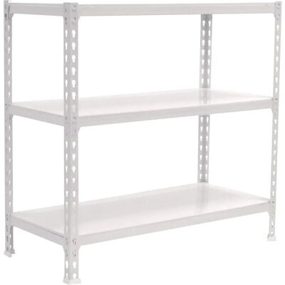 Étagère Métallique Blanche SimonRack - 900x1100x300 mm - 3 Tablettes - 200 kg - Publicité Étagère Métallique Blanche SimonRack - 900x1100x300 mm - 3 Tablettes - 200 kg - Publicité