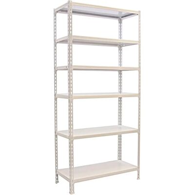 Étagère métallique Simonrack - 6/500 - Blanc/Blanc - Montage facile - Publicité Étagère métallique Simonrack - 6/500 - Blanc/Blanc - Montage facile - Publicité
