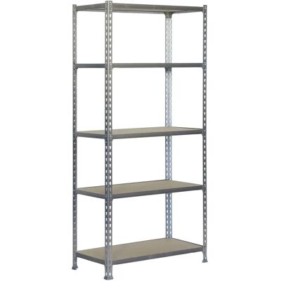 Estantería metálica SimonRack - 5 estantes de madera - 200 kg Estantería metálica SimonRack - 5 estantes de madera - 200 kg