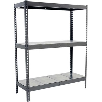 Scaffale metallico zincato Simon Rack - 3 mensole - 200x150x45 cm - Archiviazione officina Scaffale metallico zincato Simon Rack - 3 mensole - 200x150x45 cm - Archiviazione officina