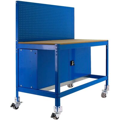 Simonwork BT2 Arbeitstisch - Holzregale, Werkzeugschrank, Blau Simonwork BT2 Arbeitstisch - Holzregale, Werkzeugschrank, Blau