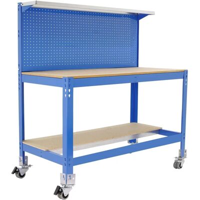 Banco de trabajo móvil Simonwork BT3 - Azul/Madera - Resistente Banco de trabajo móvil Simonwork BT3 - Azul/Madera - Resistente