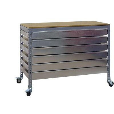 Banco de trabajo Simonwork Mobile BT5 Gris/Madera - Bancada de trabajo Banco de trabajo Simonwork Mobile BT5 Gris/Madera - Bancada de trabajo