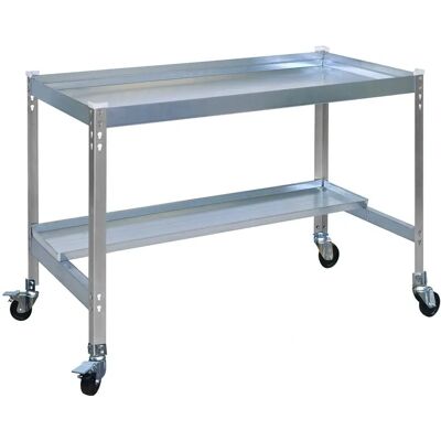 Modèle Simon 1500x600 Bureau en métal lourd - Gris - Publicité Modèle Simon 1500x600 Bureau en métal lourd - Gris - Publicité