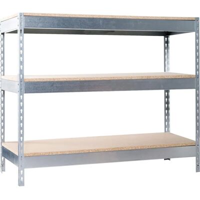Mesa de trabajo metálica Simonrack Basic 3 - 3 estantes resistentes Mesa de trabajo metálica Simonrack Basic 3 - 3 estantes resistentes