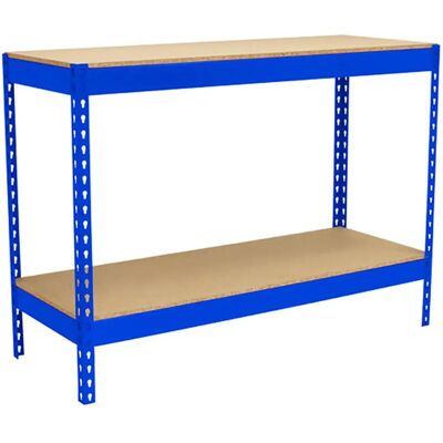 Simonwork Basic 2 Metall-Arbeitstisch - Sicher, Schraubenfrei, 2 Regale Simonwork Basic 2 Metall-Arbeitstisch - Sicher, Schraubenfrei, 2 Regale