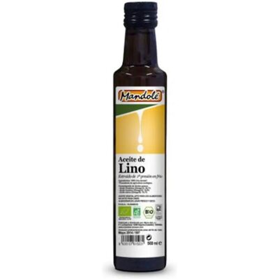 Aceite de lino orgánico Mandole - Omega 3, Prensa en frío, 500ml Aceite de lino orgánico Mandole - Omega 3, Prensa en frío, 500ml