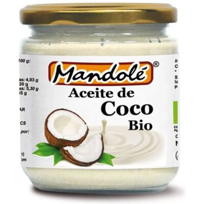 Aceite de Coco Orgánico Mandole - 250 g - Prensado en frío Aceite de Coco Orgánico Mandole - 250 g - Prensado en frío
