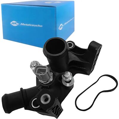 Metalcaucho Ford Thermostat Housing - with Sensor - No Thermostat Metalcaucho Ford Thermostat Housing - with Sensor - No Thermostat
