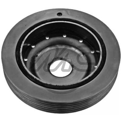 Metalcaucho Polea de alternador - Diámetro 133mm, 6 ranuras, 26mm interior - Amortiguador de vibraciones Metalcaucho Polea de alternador - Diámetro 133mm, 6 ranuras, 26mm interior - Amortiguador de vibraciones