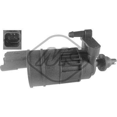 Bomba de limpia parabrisas Metalcaucho Renault Nissan - 12V 2 Conectores Bomba de limpia parabrisas Metalcaucho Renault Nissan - 12V 2 Conectores