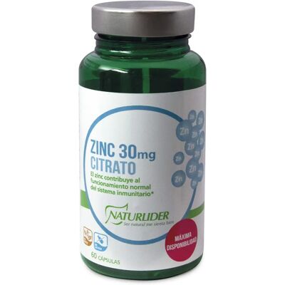 Naturlider Citrato de Zinc 60 Cápsulas - Suplemento Alimenticio Naturlider Citrato de Zinc 60 Cápsulas - Suplemento Alimenticio