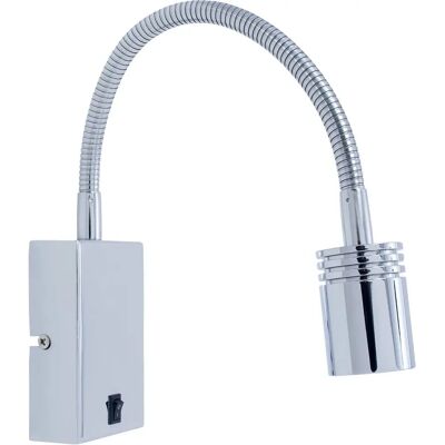 Leds C4 Lampe de Lecture Murale LED Chrome - 1 Lumière Réglable - Publicité Leds C4 Lampe de Lecture Murale LED Chrome - 1 Lumière Réglable - Publicité