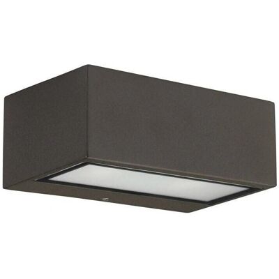 Leds-C4 Nemesis Aluminium - 1 Light Outdoor Wall Light Brown - Wall Light Leds-C4 Nemesis Aluminium - 1 Light Outdoor Wall Light Brown - Wall Light