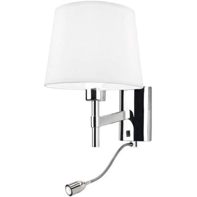 Leds-C4 Bristol LED 2 Lámpara de Pared Interior - Cromo - E27 Leds-C4 Bristol LED 2 Lámpara de Pared Interior - Cromo - E27
