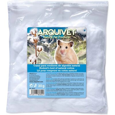 Arquivet Coton Blanc - Litière pour Hamsters - 30 G - Publicité Arquivet Coton Blanc - Litière pour Hamsters - 30 G - Publicité