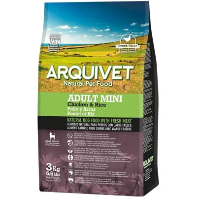 Pokarm dla Psów Arquivet Mini - Małe Rasy - Kurczak i Ryż - 3 Kg Pokarm dla Psów Arquivet Mini - Małe Rasy - Kurczak i Ryż - 3 Kg