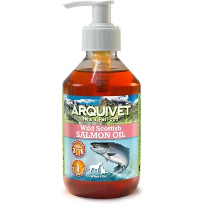 Olio di Salmone Scozzese Arquivet - Omega 3 & 6 per Cani e Gatti - 500ml Olio di Salmone Scozzese Arquivet - Omega 3 & 6 per Cani e Gatti - 500ml