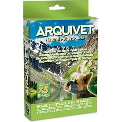 Muselière en nylon Arquivet - Réglable, Respirante, Durable - Grandes races Muselière en nylon Arquivet - Réglable, Respirante, Durable - Grandes races