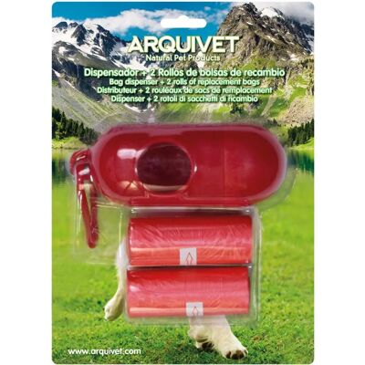 Arquivet Hondenpoepzak Dispenser - Rood - 30 Zakken Arquivet Hondenpoepzak Dispenser - Rood - 30 Zakken