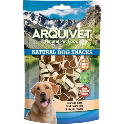 Snacks pour chiens au sushi de canard - Arquivet - Naturels et Bio - Publicité Snacks pour chiens au sushi de canard - Arquivet - Naturels et Bio - Publicité