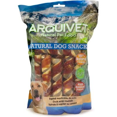 Arquivet Natuurlijke eend Spiralen voor honden - Snacks - 720 GR Arquivet Natuurlijke eend Spiralen voor honden - Snacks - 720 GR